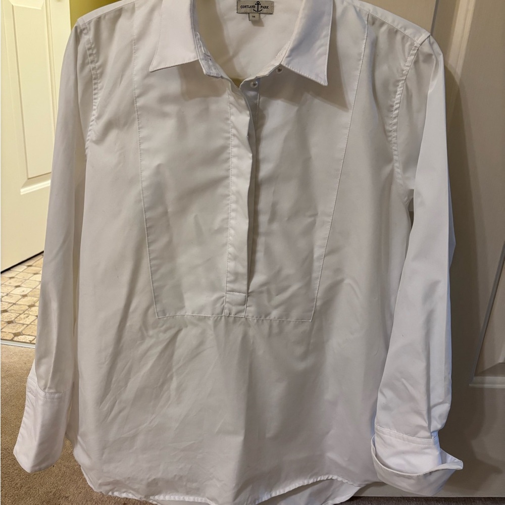 Classic White Women's Blouse
